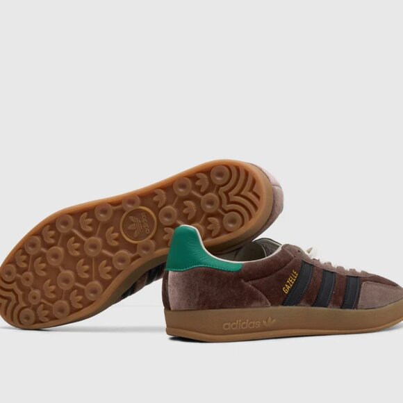 adidas Originals GAZELLE INDOOR JP7784 Earth Strata / Core Black Mens Sz 13 NEW - Picture 11 of 13